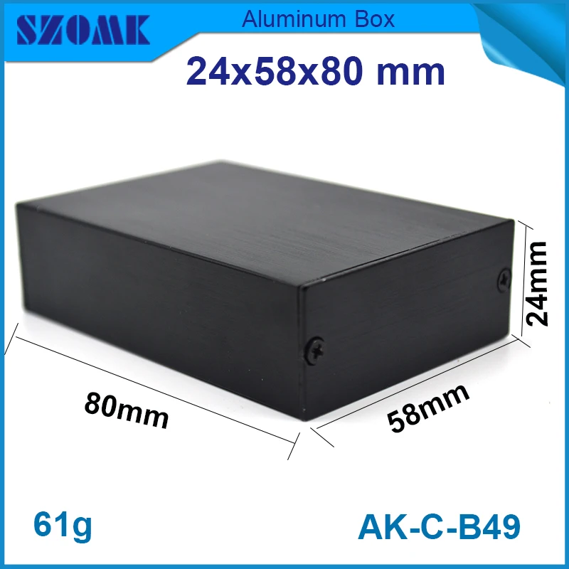 

4 pieces buddhist supplies aluminium case electronic enclosures instruments 24(H)x58(W)x80(L) mm