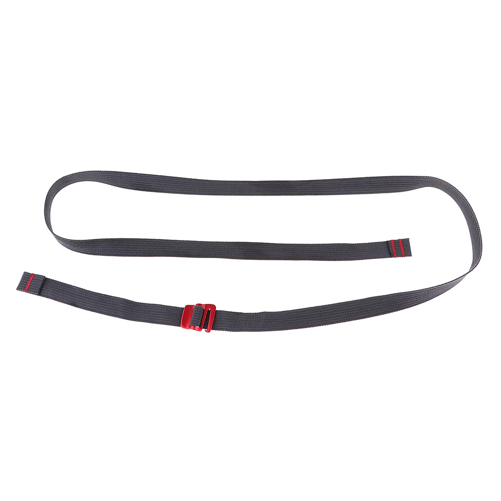 Multifunction Black Hook Loop Fastening Strap for Bundling Luggage, Tents, Backpacks