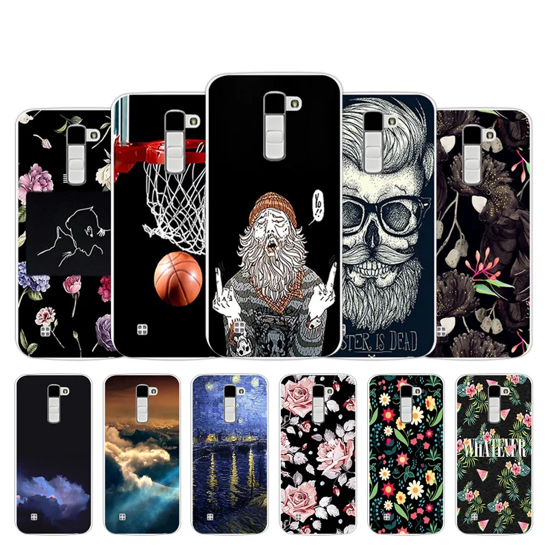 

For LG K10 Lte K 10 K420N M2 K410 K430DS F670 Dual Phone Case Sketch Design Back Cover for LG K10 Silicone Clear Capa Bag