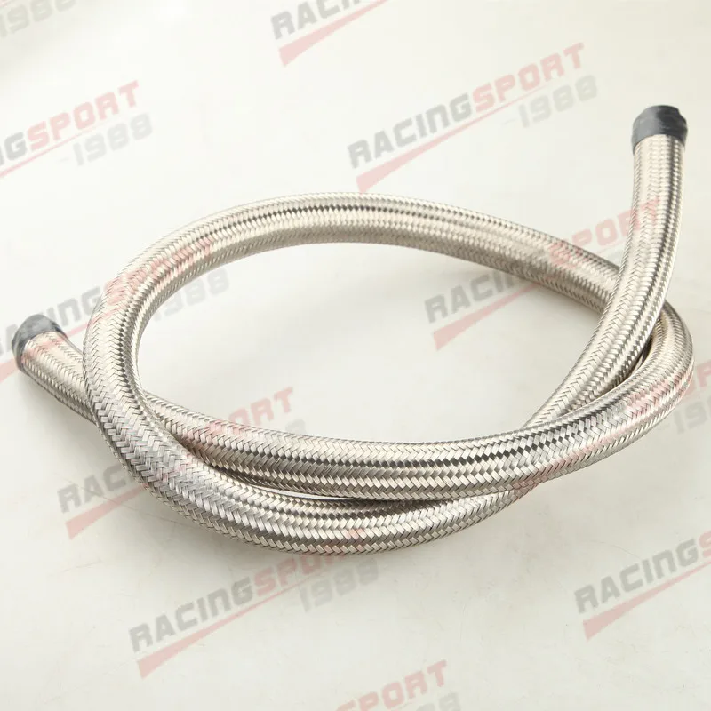 16AN AN16 Stainless Steel Double Braided 1500 PSI Oil Fuel Gas Line Hose