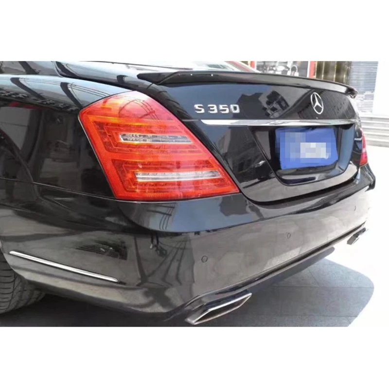 Для Mercedes S class w221 2006-2013 AMG СТИЛЬ ABS спойлер из материала задний багажник крылья хвост губы для benz S320 S400 S420 S450 S600