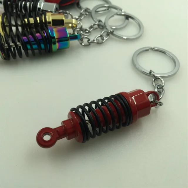 10pcs/lot shock absorber keychain key ring coilover damper key chain