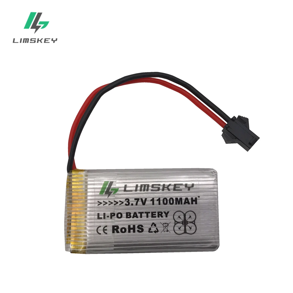 3,7 V 1100 mAH литий-полимерный Батарея для SYMA X5SC X5SW X5uw x5uc x5hw x5hc H11D H11C 3,7 V 1100 мА/ч, 25C разрядки SM/JST 903052