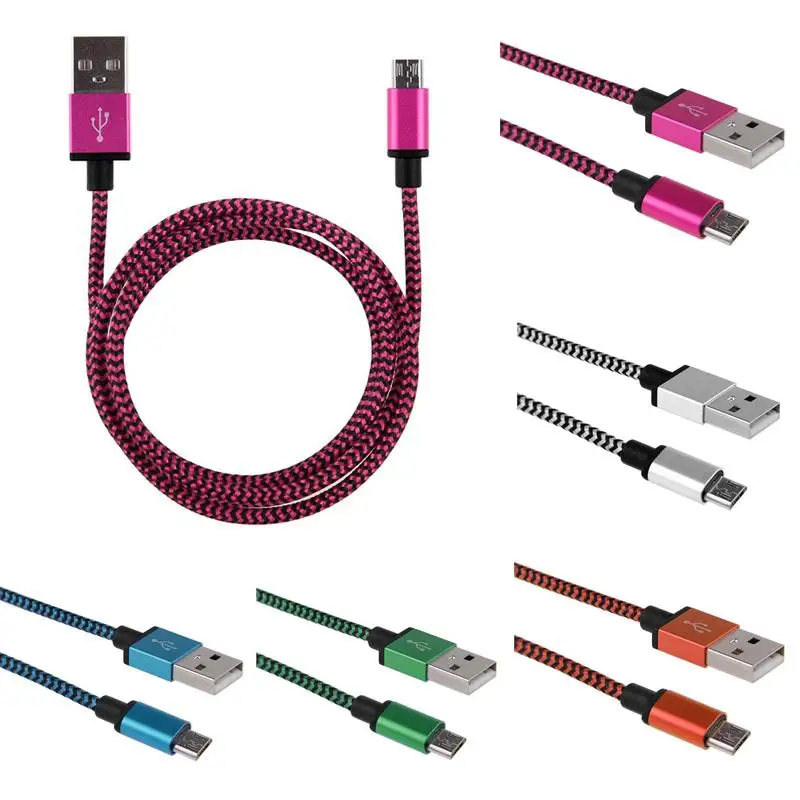 Goede USB Data Charger Kabel Gevlochten Aluminium Micro USB Type C Data Sync Sneller Charger Kabel voor Android Smart Telefoon voor IOS
