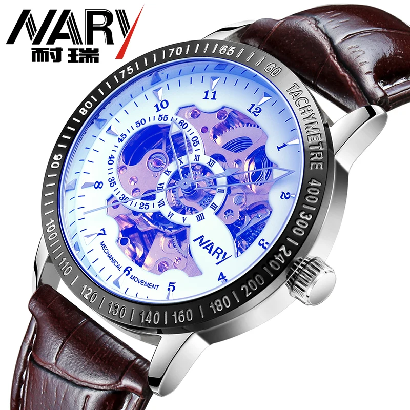 Luxury Men's Automatic Self Wind Mechanical Watch 3ATM Waterproof