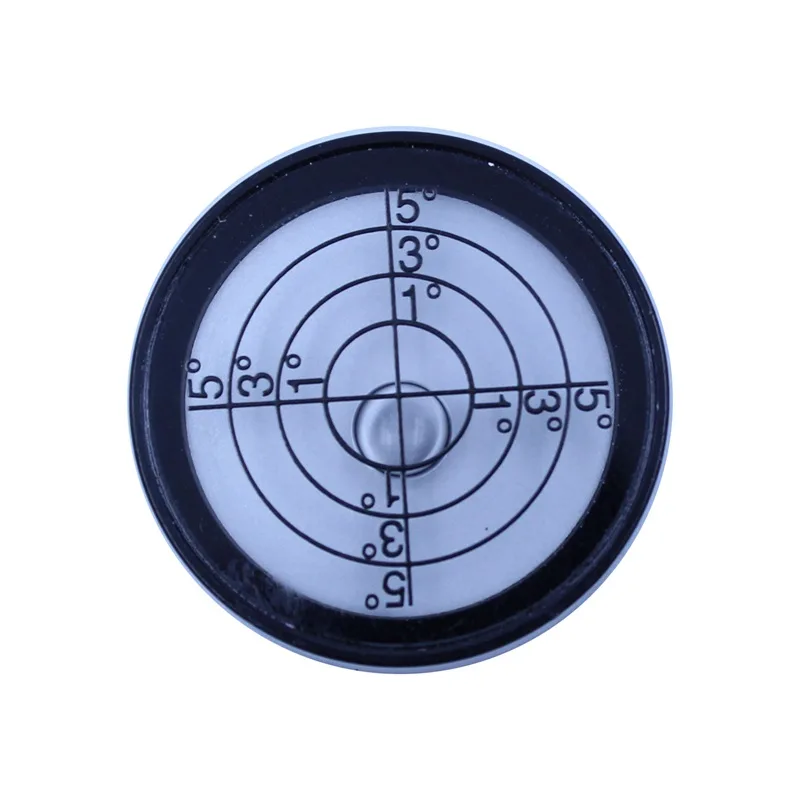 

HACCURY Mini Spirit Level Bubble Bulleyes Bubble Level Black Shell Height 10mm