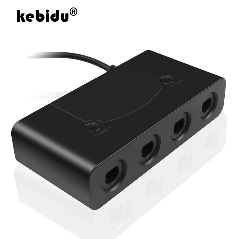 

kebidu 3 in 1 4 Port USB Adapter Converter for Wii-U PC Switch Converter for Nintendo PC Game Accessory For GameCube Controllers