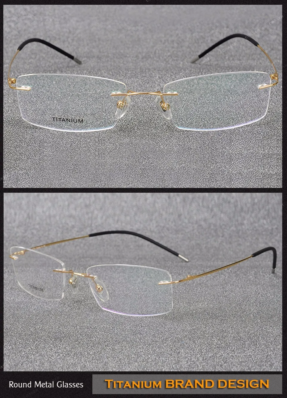 Супер светильник, титановые очки без оправы, очки для чтения для мужчин и женщин, подходят по рецепту, прозрачные Линзы для очков, компьютерные очки