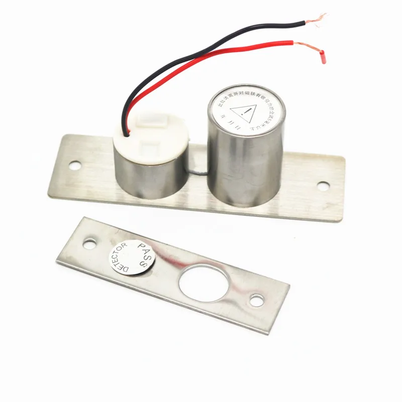 two lines electric glass door lock Access Control concealed installation bolt lockin