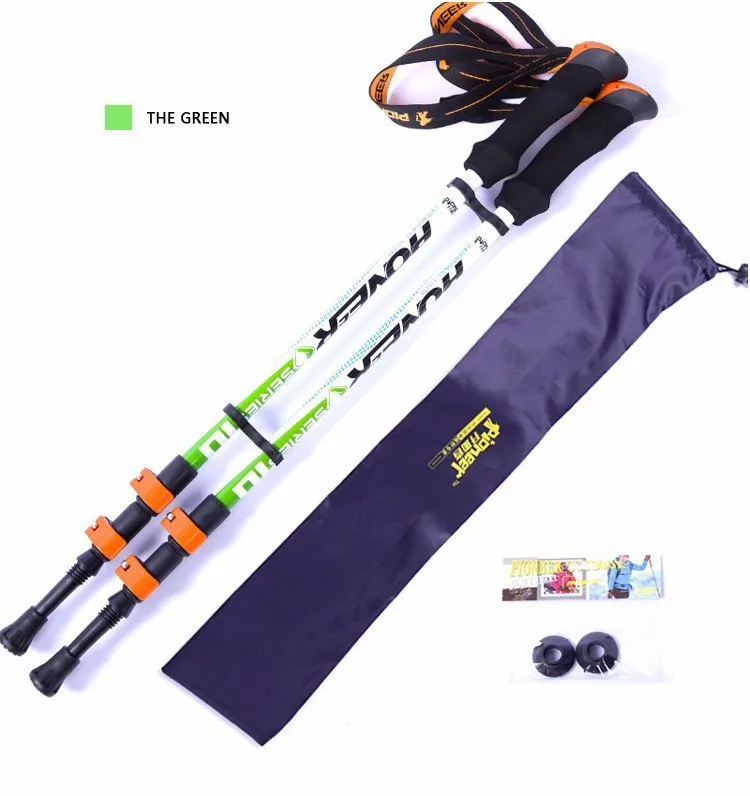 Fibra de Carbono Nova Ultra-leve Ajustável Acampamento Caminhadas Trekking Vara Alpenstock Escalada Esqui Pólo 2020 7 Cheap Bengalas