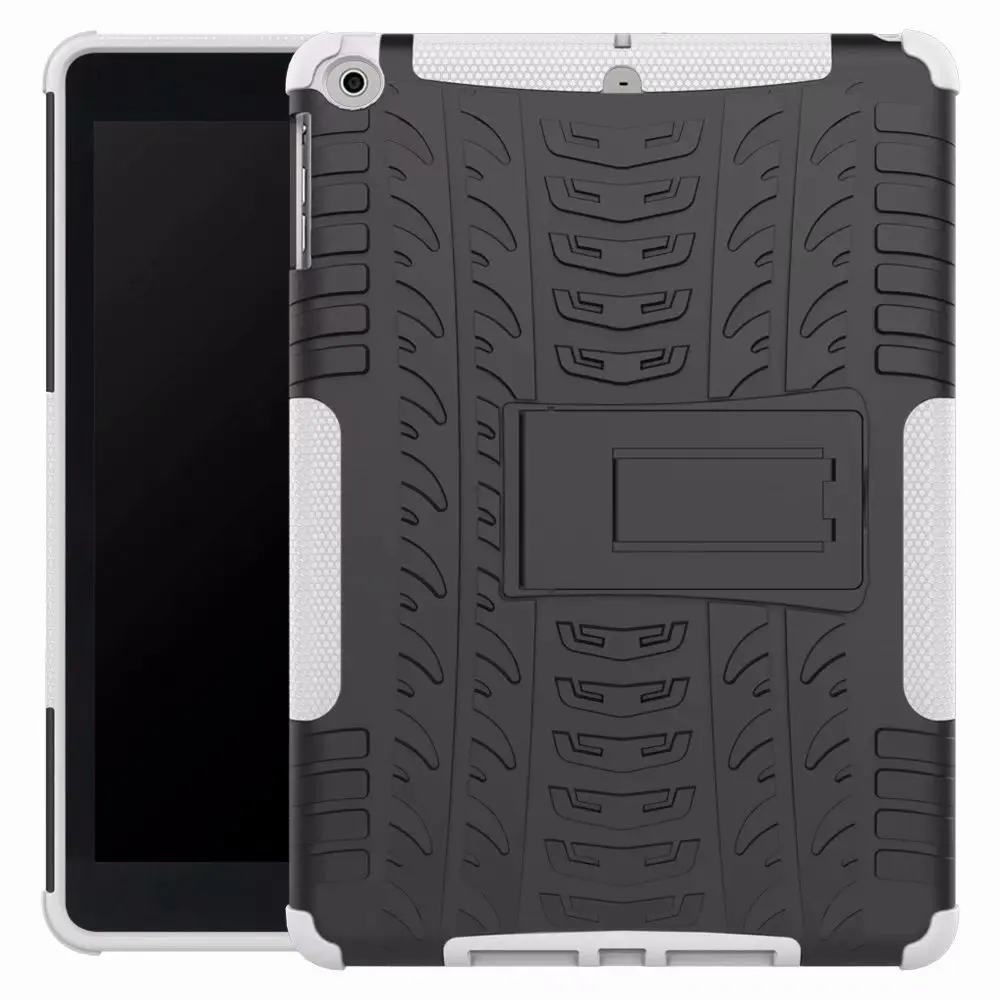 Высокопрочный защитный чехол для iPad 9,7, противоударный силиконовый гибридный чехол A1893 A1954, Чехол для iPad 9,7, противоударный чехол - Цвет: White