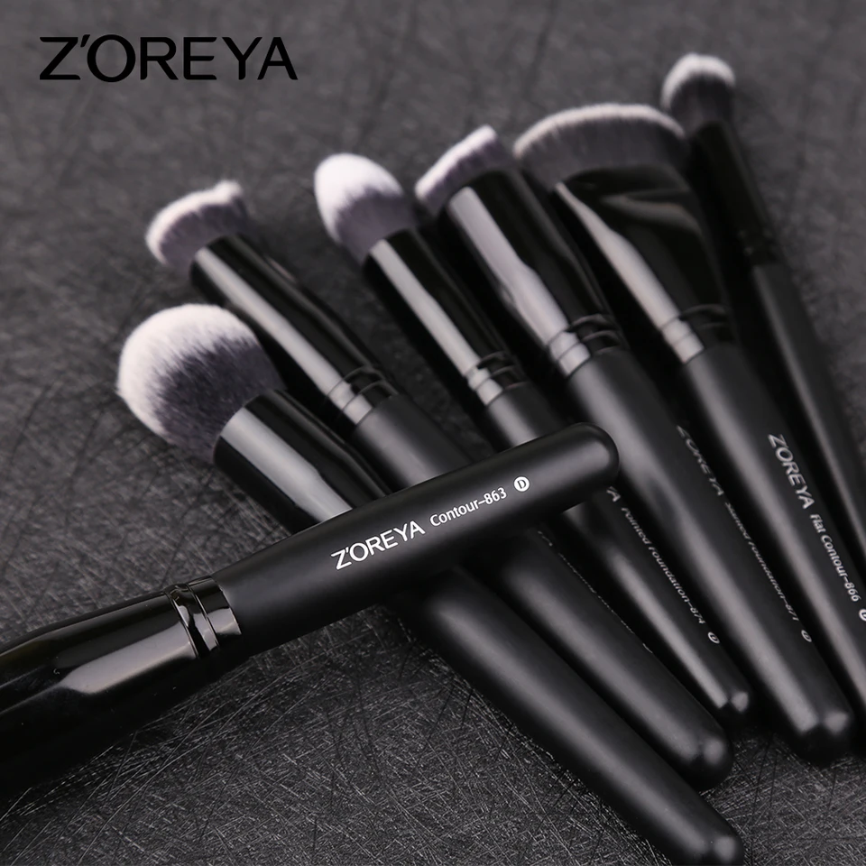Zoreya Brand Makeup Brushes 7pcs With Unique Hair Type Classic