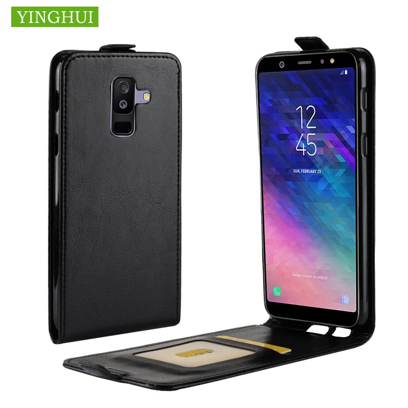 YINGHUI для Samsung Galaxy A6 2018 чехол Флип кожаный + Plus A9 star Lite Высокое качество Вертикальный