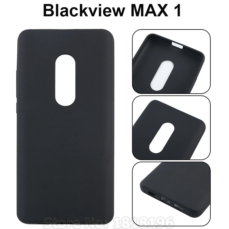 

Soft Case For Blackview MAX 1 Case Cover Silicon Black Back Cover Phone Case Funda For Blackview MAX 1 6.01"TPU Protective Cover