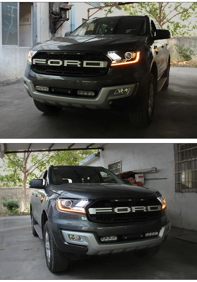 Автомобильный Стайлинг TUZ для Ford Everest Ranger фары- динамический сигнал поворота светодиодный фонарь DRL Hid Bi Xenon автомобильные аксессуары
