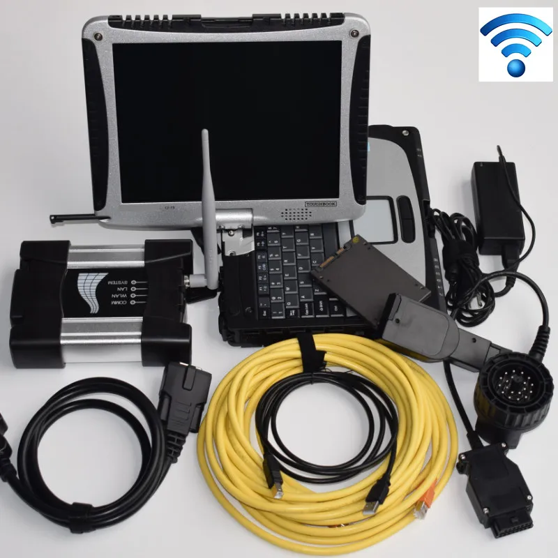  2020 Multi-sprachen Super WIFI für BMW iCOM Nächsten Top Version ISPI NÄCHSTEN SSD mit CF-19 toughb