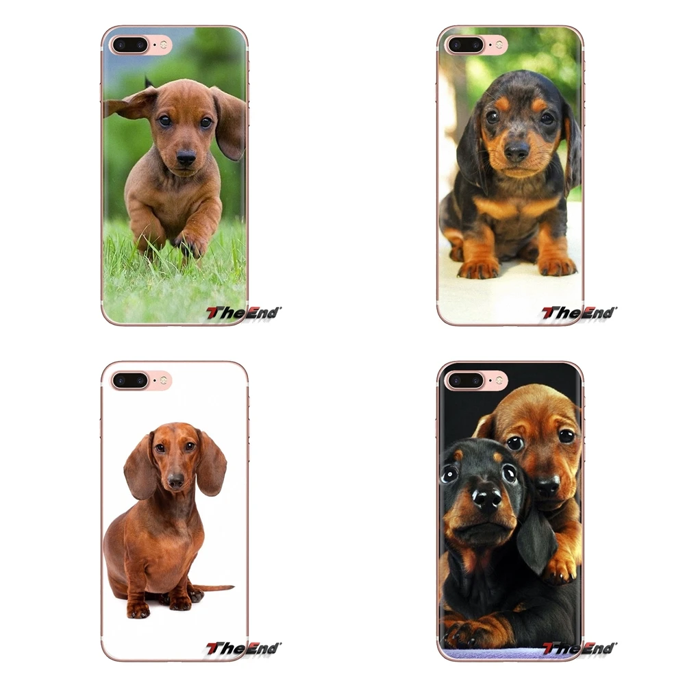 Cute Dachshund Dog Transparent Soft Cases Covers For Xiaomi Redmi 4A S2 Note 3 3S 4 4X 5 Plus 6 7 6A Pro Pocophone F1 |