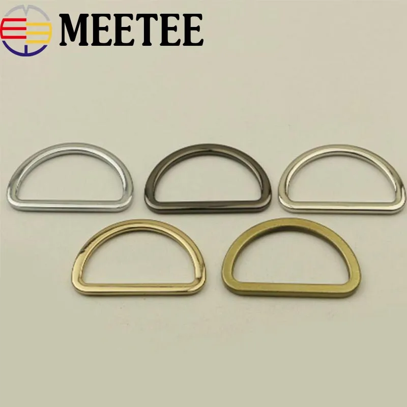 5Pcs 38mm Bag Strap Metal Buckle D Ring Belt Buckles Clasp Leather Craft Garment Clothes Handbag Webbing Hook DIY Parts | Дом и сад