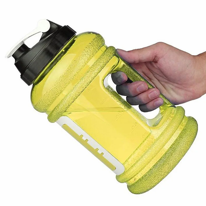 

2.2L Big Large Sport Gym Training Dumbbell Drink Water Bottle with Handle