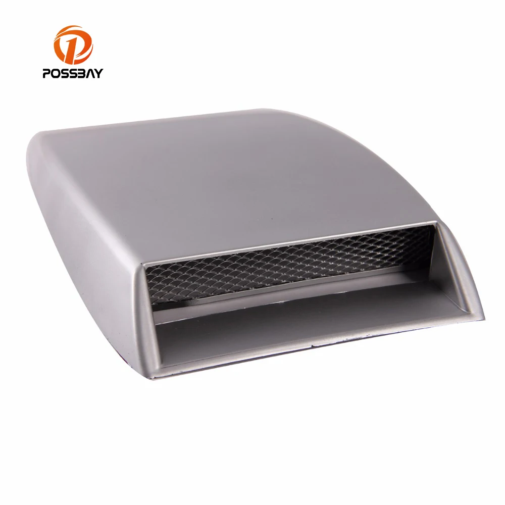 POSSBAY Car Air Flow Intake Hood Scoop Stickers Auto Vent Universal Decoration Cover