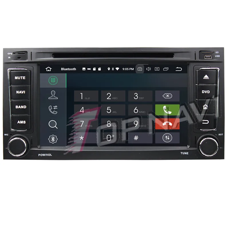 Topnavi Android 9 0 автомобильный DVD мультимедийный плеер для VW TOUAREG (2002 2010) MULTIVAN (2008 2012)