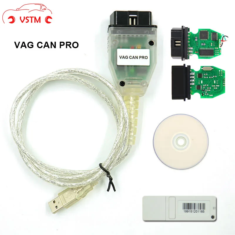 

VAG CAN PRO 5.5.1 with FTDI FT245RL Chip VCP OBD2 Diagnostic Interface USB Cable Support Can Bus UDS K Line Works for AU-D-I/V-W