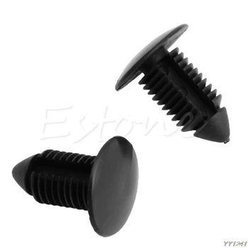 

20Pcs 11mm Car Hole Plastic Black Door Bumper for Fender Rivet Push Clips Fasteners New hot sell