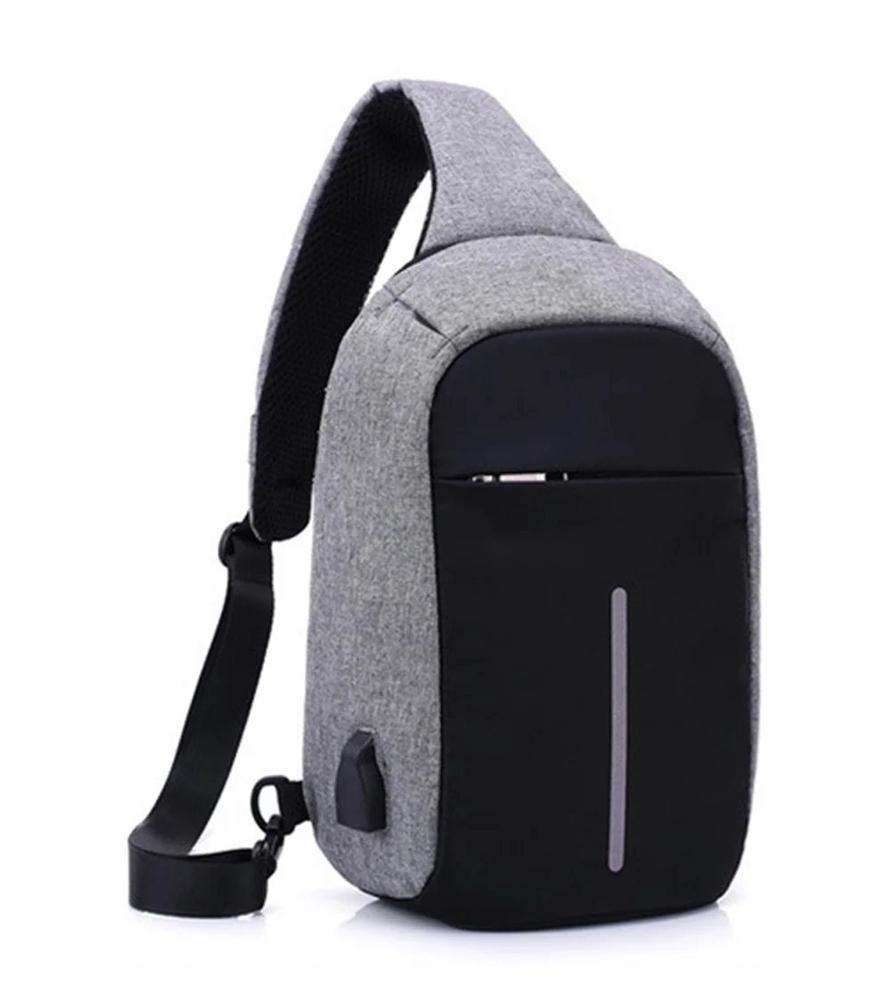 FashionPie Men Chest Bag Crossbody Casual Handbag Men Nylon Shoulder Bag Man