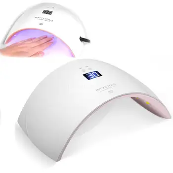 

Intelligent LCD Manicure Dryer Machine Nail UV Light Gel Timer Light 180 degrees dry with Double heating tube 36 w
