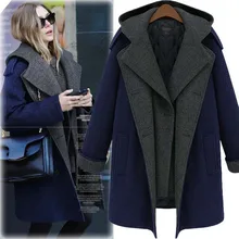 Women’s Winter Jackets And Coat Elegant Warm False Two Pieces Long Woolen Coat Thicken Coat Plus Size 5xl Woman Coaabrigos Mujer