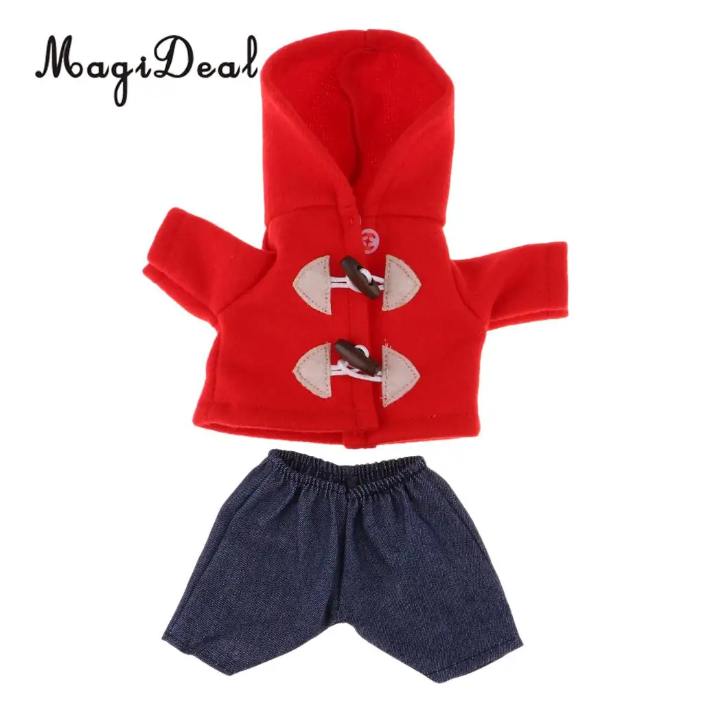 Adorable Doll Hooded Clothes Pants Set For 25cm Mellchan Girl Dolls Clothes Christmas Gifts