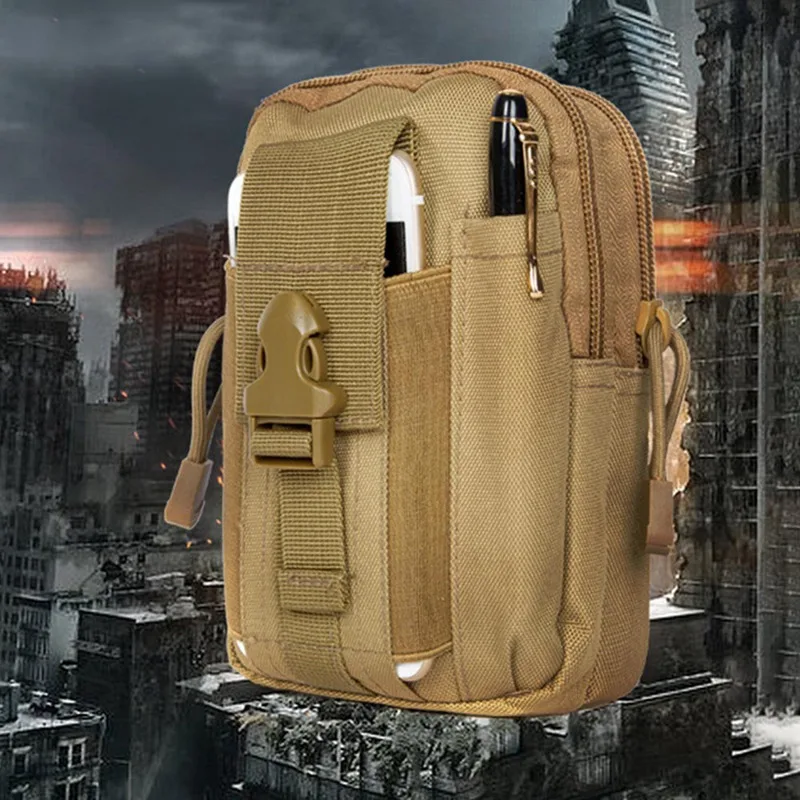 Táctico EDC Utility Gadget bucles cintura bolso militar teléfono bolsa cinturón funda al aire libre Camping escalada bolsa