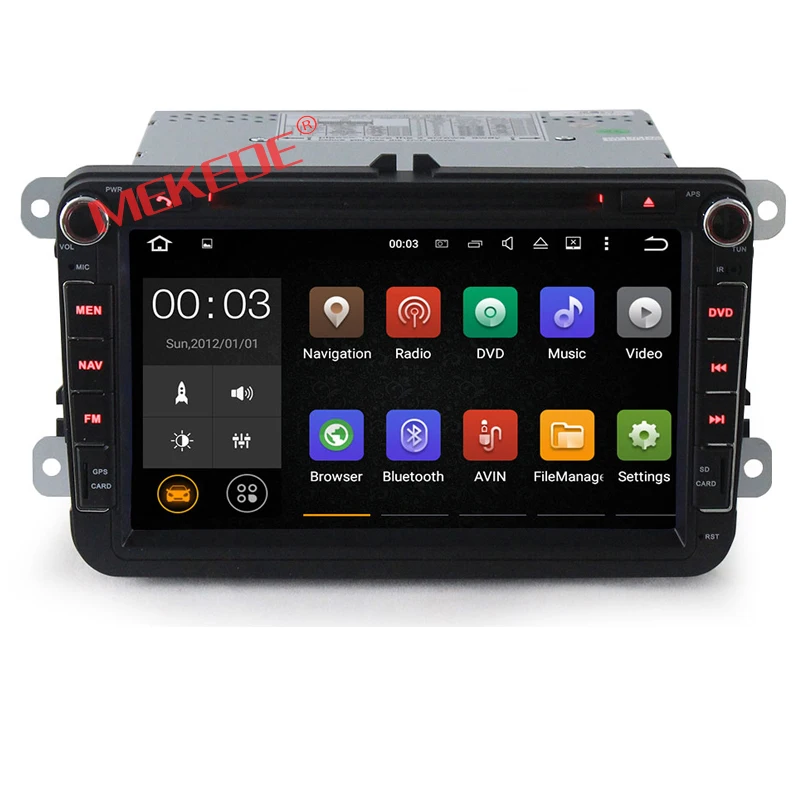 2Din Free shipping Android7 1 2G RAM font b Car b font Multimedia player for VW