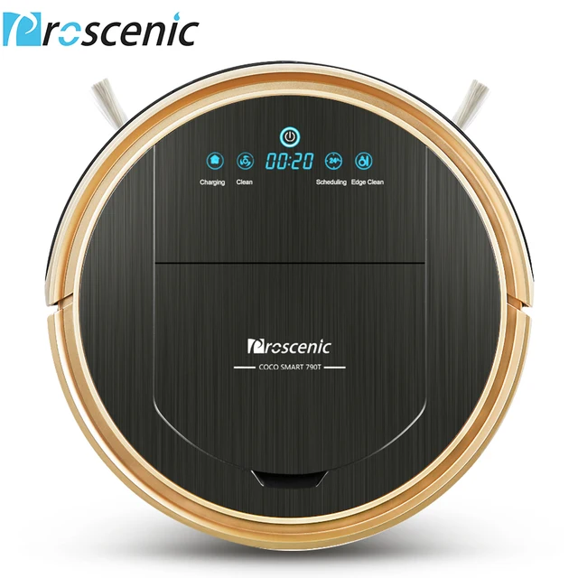 Best Price Proscenic 790T Robot Vacuum Cleaner Wifi Connected Home Automatic Sweeping Dust Mopping APP Smart Planned Vacuum Cleaner
