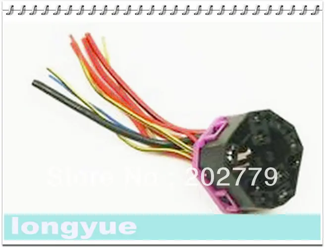 

longyue 50pcs 8way ignition switch socket harness case for vw in Parts Plug Wiring NEW 6"