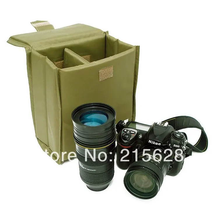 

Universal Folding Partition Padded DSLR Camera liner Bag Versipack SLR photo Shockproof lens Case for Cannon Nikon Pentax