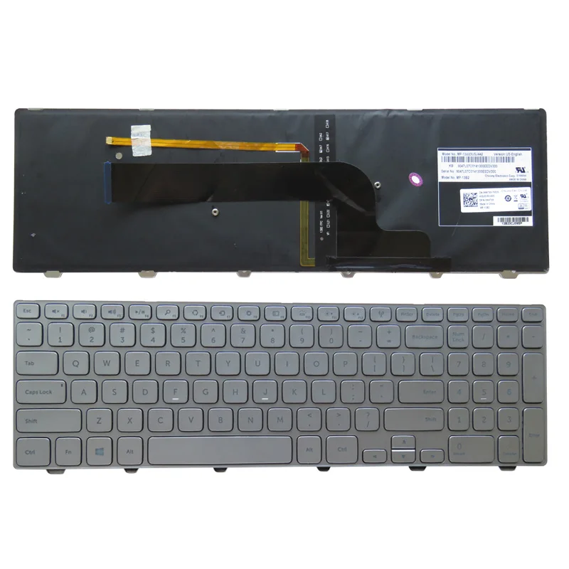 New Laptop Replacement Keyboard Fit Dell Inspiron 15-7000 7537 7737 US Layout with Backlight