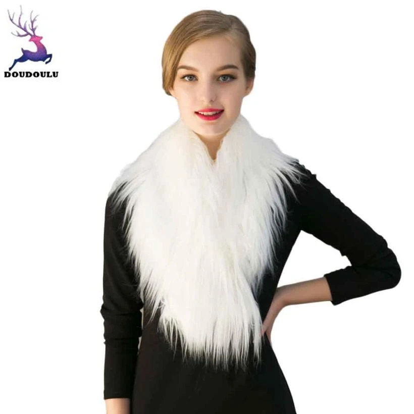 Doudoulu 2017hot Trendy Bride Wedding Dress Faux Fur Shawl Wedding