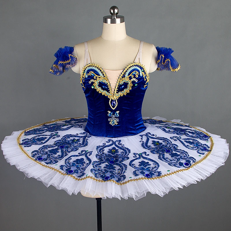 Professional ballet tutus blue, classical ballet tutu dress for girls