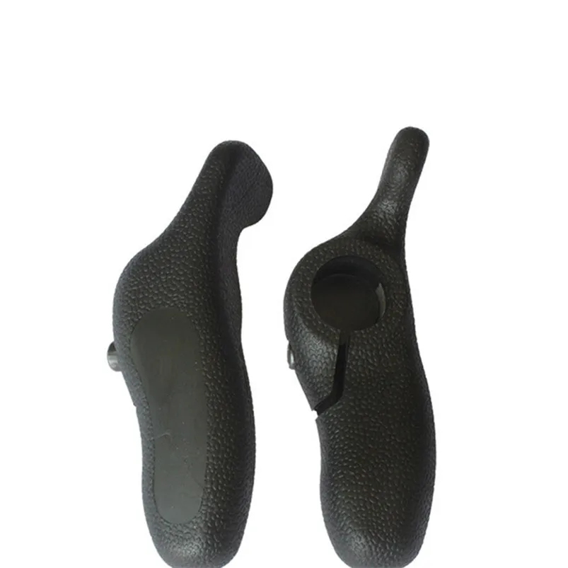 2pc Road Mountain Bike Grips Components Bar Ends Handlebars Ergonomic Soft handles Black Antiskid Bicycle Parts #4S09 (5)