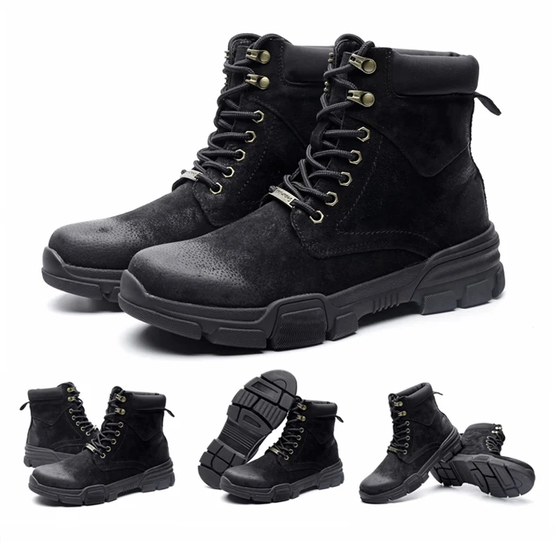 VRYHEID; Брендовые мужские ботинки из натуральной кожи; сезон осень-зима; ботильоны; модная обувь; военные ботинки; Высококачественная винтажная мужская обувь