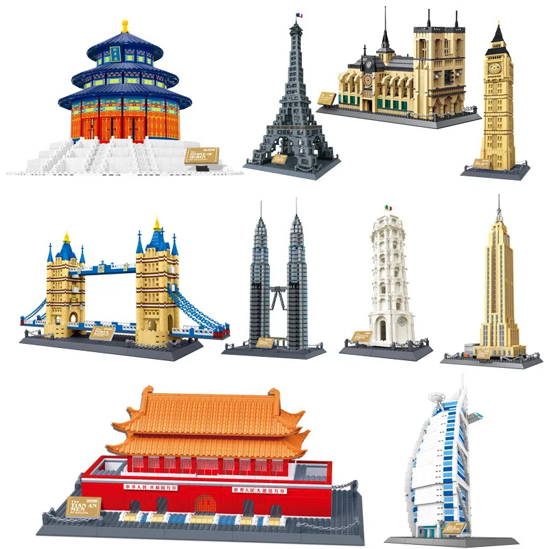 World Famous Architecture Model Collection Toys Building Brick Toys