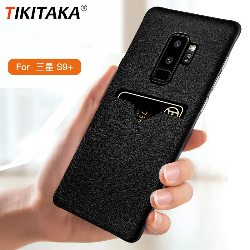 

Tikitaka Retro Leather Case For Samsung Galaxy8 9 Plus Wallet With Card Pocket Back Cover For Galaxy Note 8 9 Protective Cases