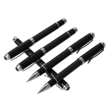 1 шт GENKKY гелевая ручка из углеродного волокна, шариковая ручка, классическая популярная ручка из тяжелого металла, черные/синие чернила, 0,5 мм, для офиса и школы