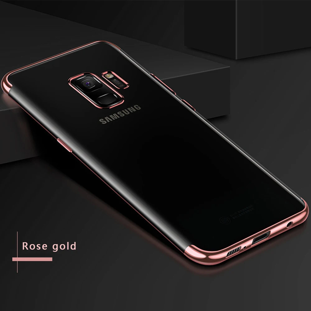 

Case For Samsung Galaxy A50 A30 A20 Note9 J4 J6 2018 Soft Laser Plating Funda Coque Cover For Samsung A8 A6 Plus 2018 S8 S9 Case