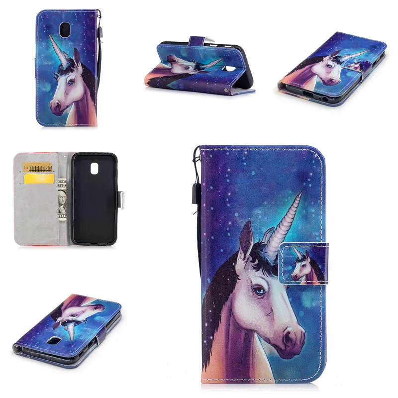 

For Samsung J3 2017 J330 J330F Case Cartoon Painting Wallet Flip Leather Case Cover for Samsung Galaxy J3 2017 SM-J330F J330