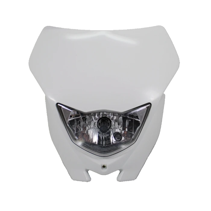 

White Street Fighter Universal Vision Headlight Headlamp For Honda XR80R XR600R XR50R CR125R CR500R Dirt Bike Motorcycle