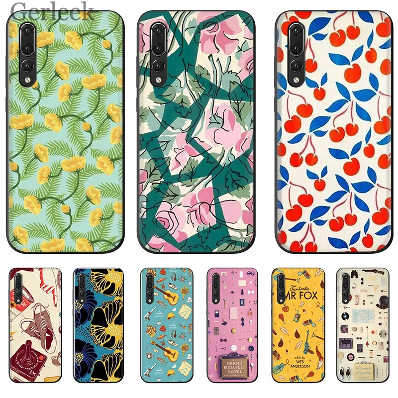 Чехол для телефона Wes Andersons багаж окрашенные huawei P Smart P30 P8 P9 P10 P20 Lite