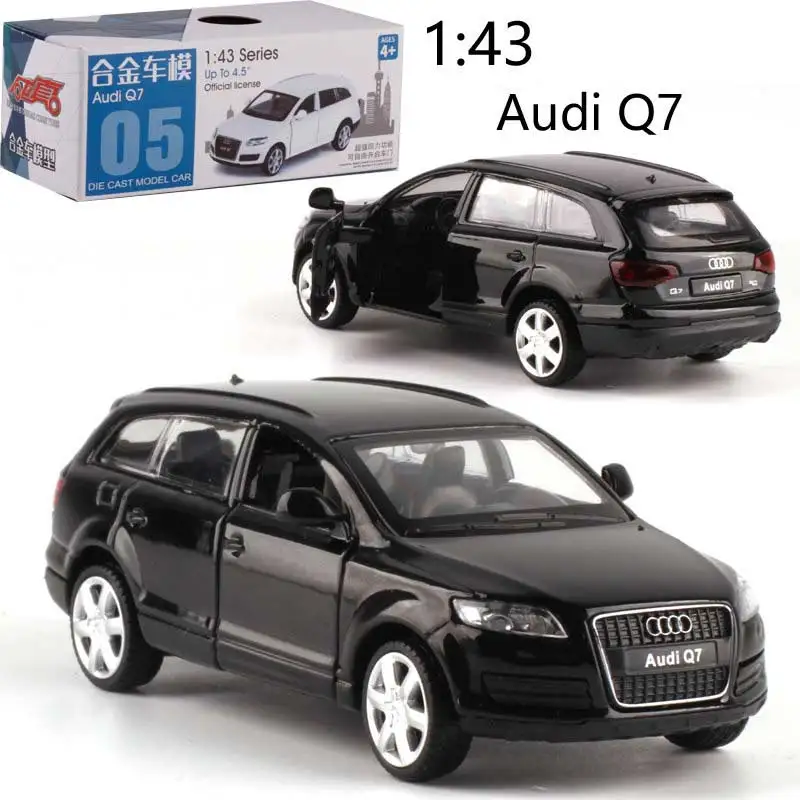 Caipo 1:43 Выдвижной Автомобиль Audi Q7 литая металлическая модель автомобиля для коллекции и подарка и украшения