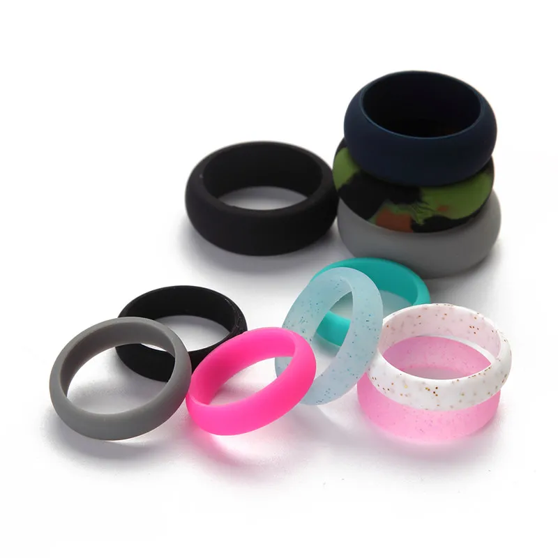 New Design Environmental silicone Female Ring 5 6 7 8 9 Size For Women Girls Office Lady Finger Jewelry